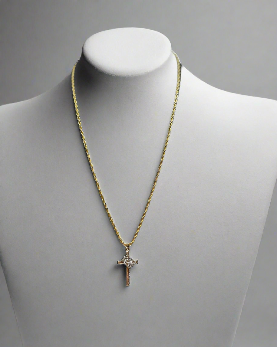 Crown & Cross Necklace